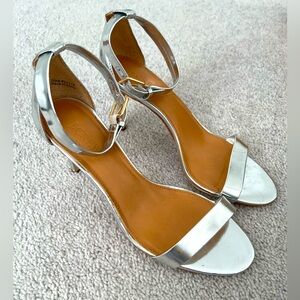 J.Crew Silver Metallic High Heels